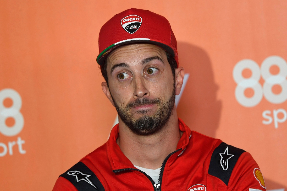 Andrea Dovizioso in conferenza stampa (Getty Images)