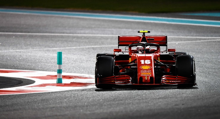 Charles Leclerc in pista con la Ferrari (Getty Images)