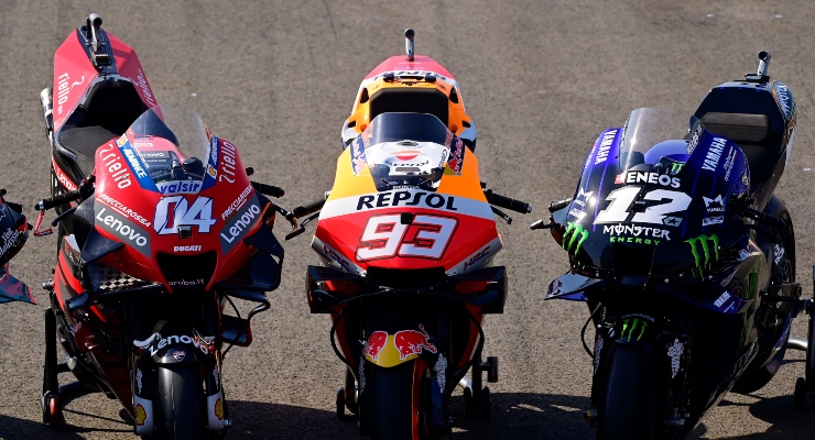 Ducati, Honda e Yamaha (Getty Images)