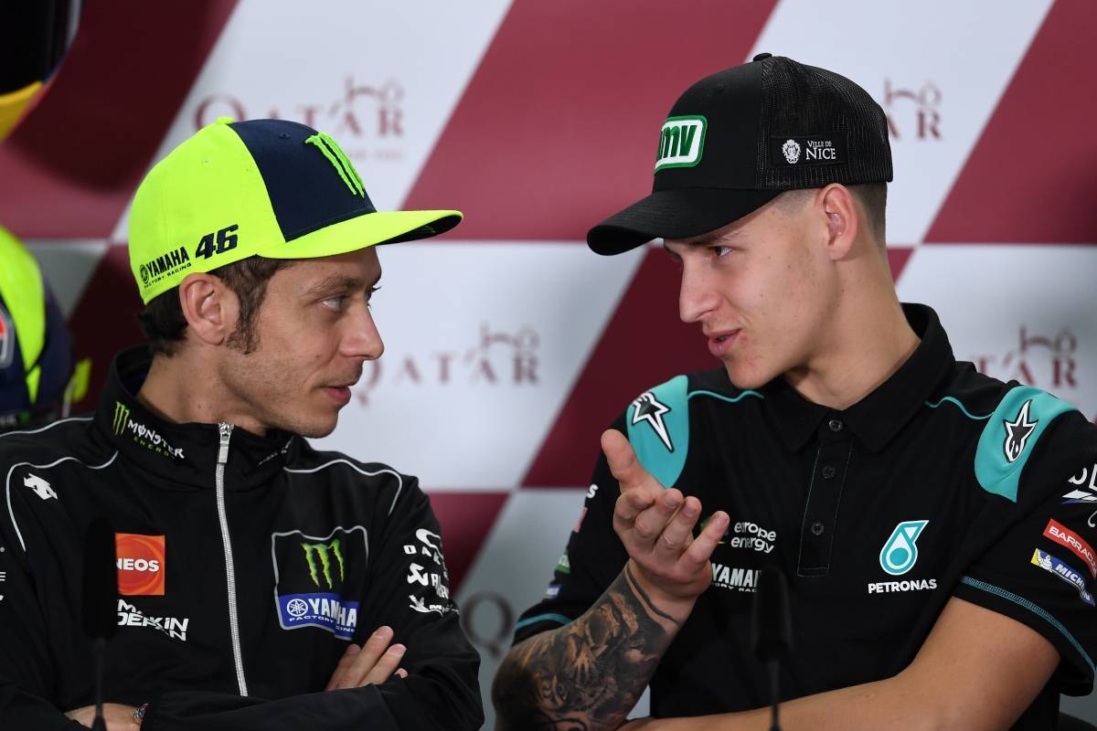 Fabio Quartararo e Valentino Rossi