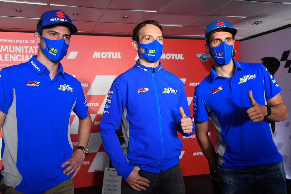 Alex Rins, Sylvain Guintoli e Joan Mir 