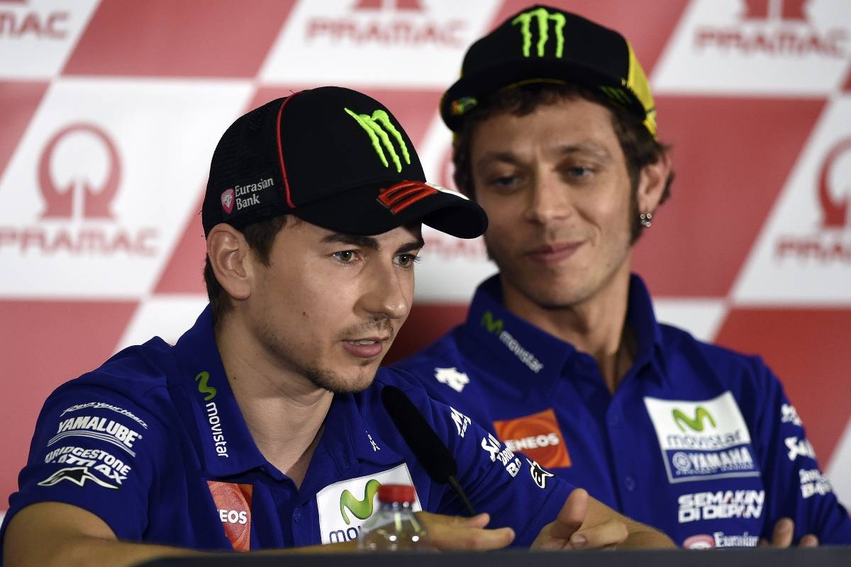 Jorge Lorenzo e Valentino Rossi