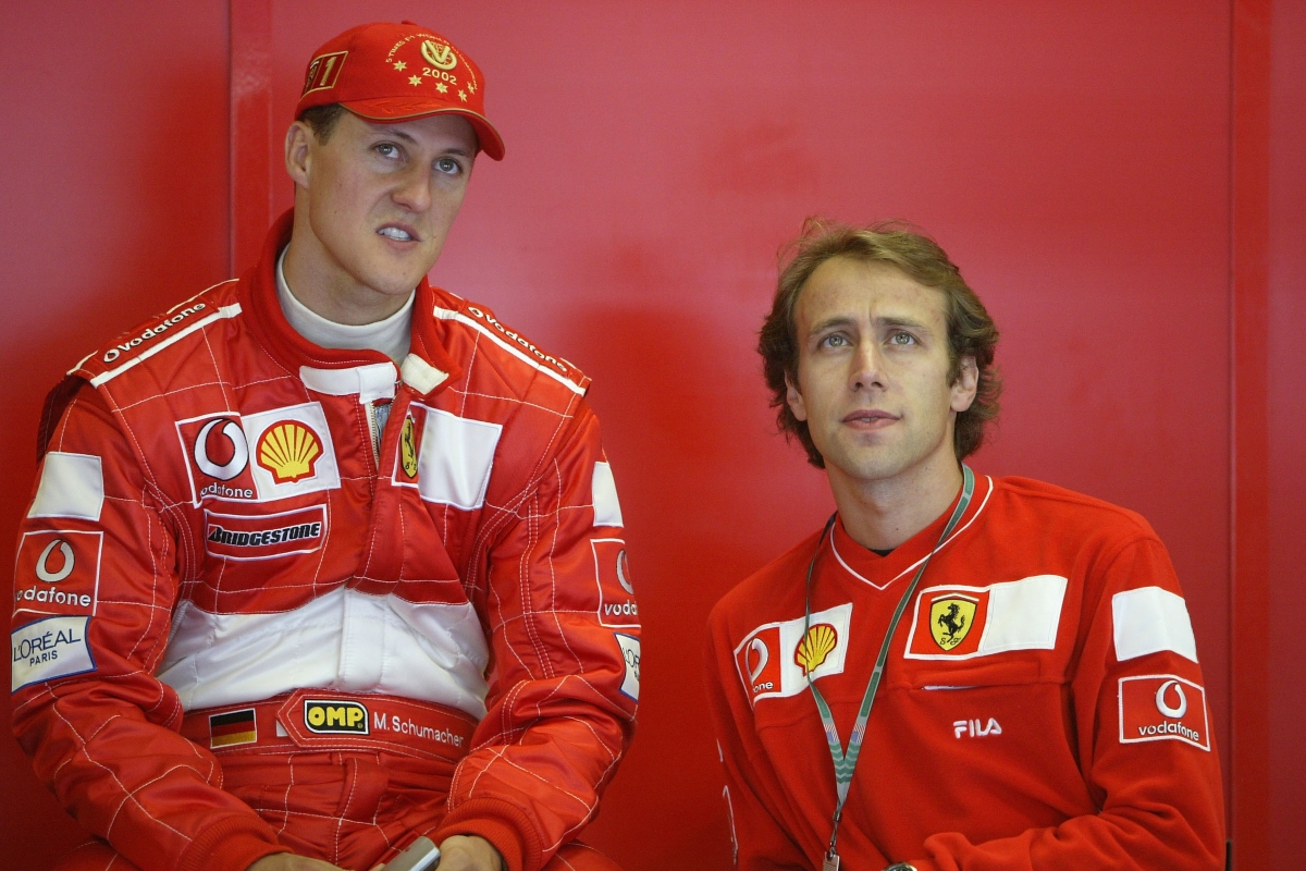 Michael Schumacher e Luca Badoer (Getty Images)