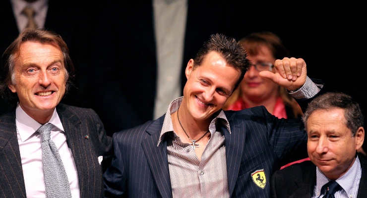 Montezemolo, Schumacher e Todt (Getty Images)