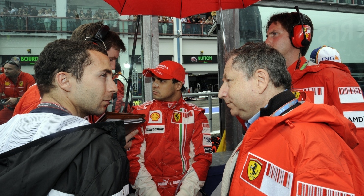 Nicolas Todt, Felipe Massa e Jean Todt (Getty Images)