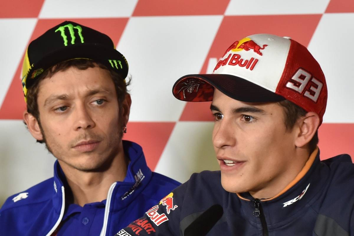 Valentino Rossi e Marc Marquez