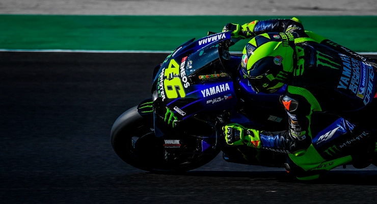 Valentino Rossi in sella alla M1 (Getty Images)