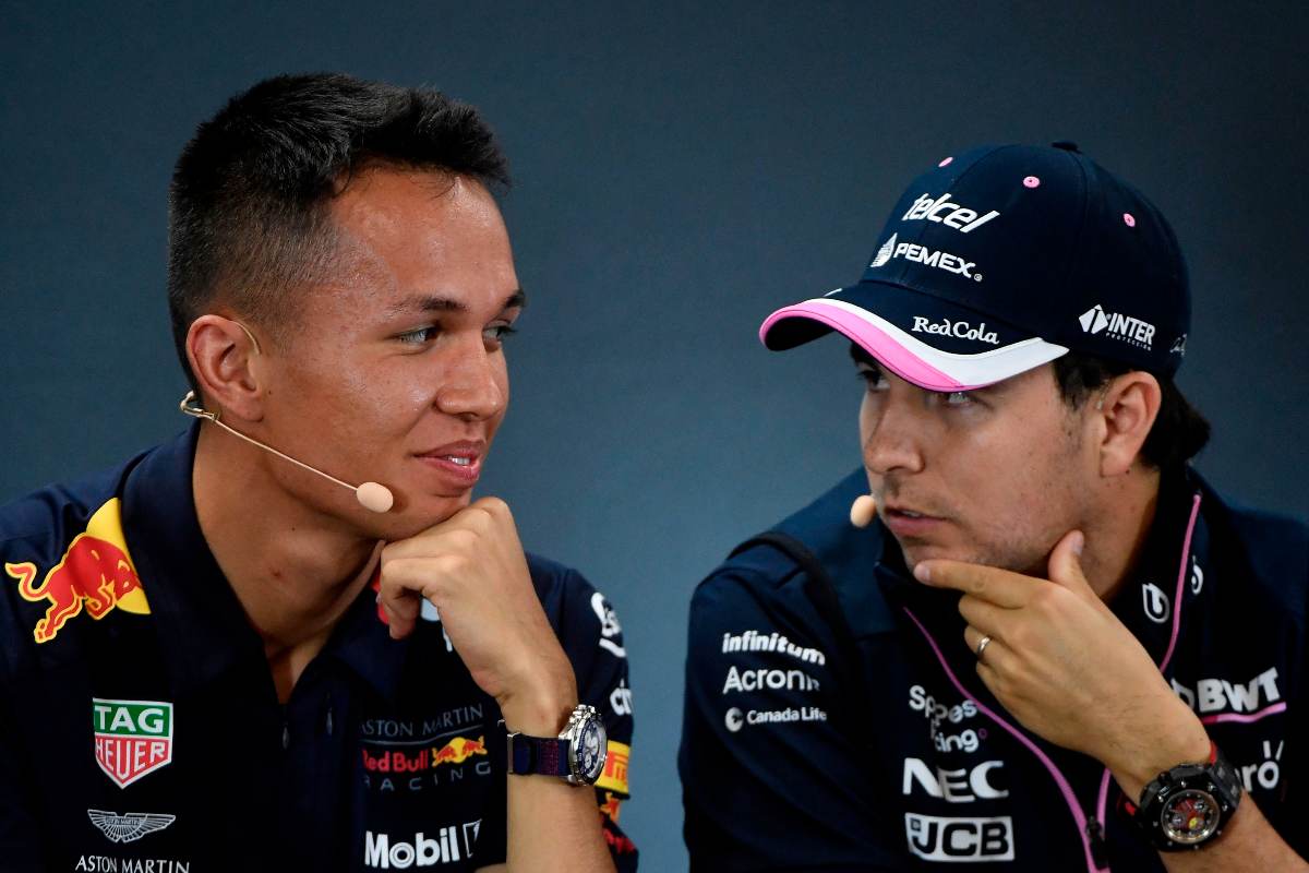 Alex Albon e Sergio Perez