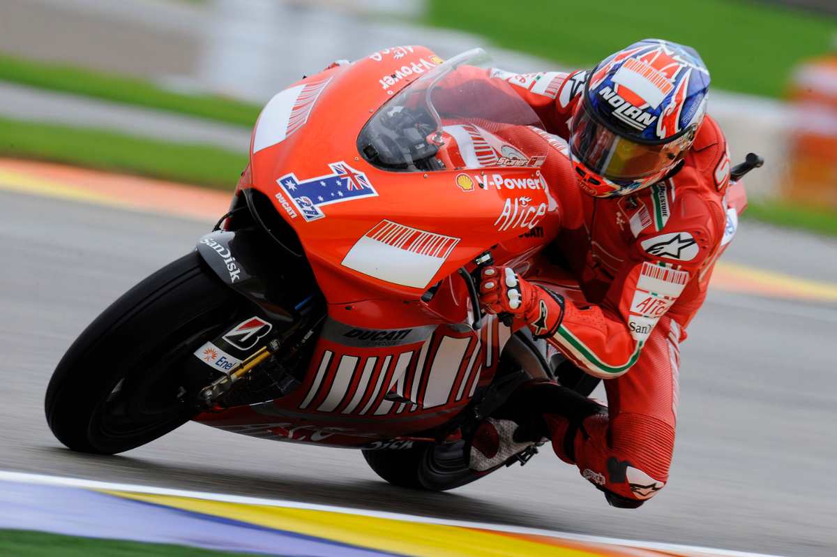 La Desmosedici GP8 di Casey Stoner