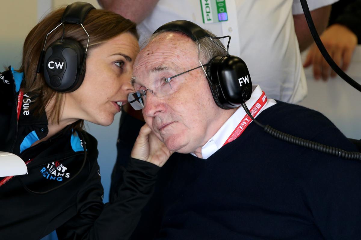 Sir Frank Williams con sua moglie Claire