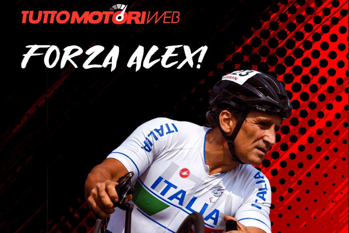 Forza Alex Zanardi (Fotomontaggio di TuttoMotoriWeb.it)