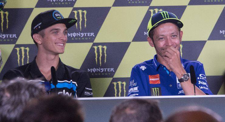 Valentino Rossi con suo fratello Luca Marini