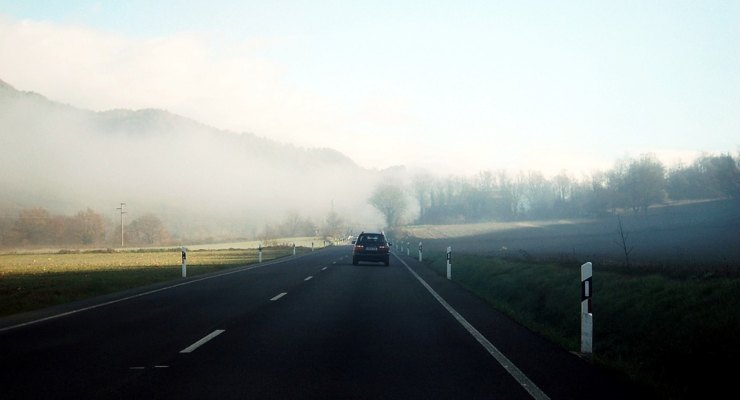 Nebbia in autostrada