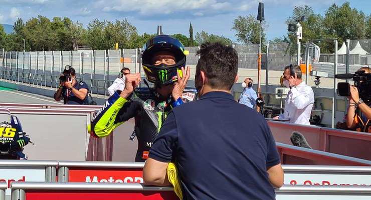 Alex Briggs con Valentino Rossi