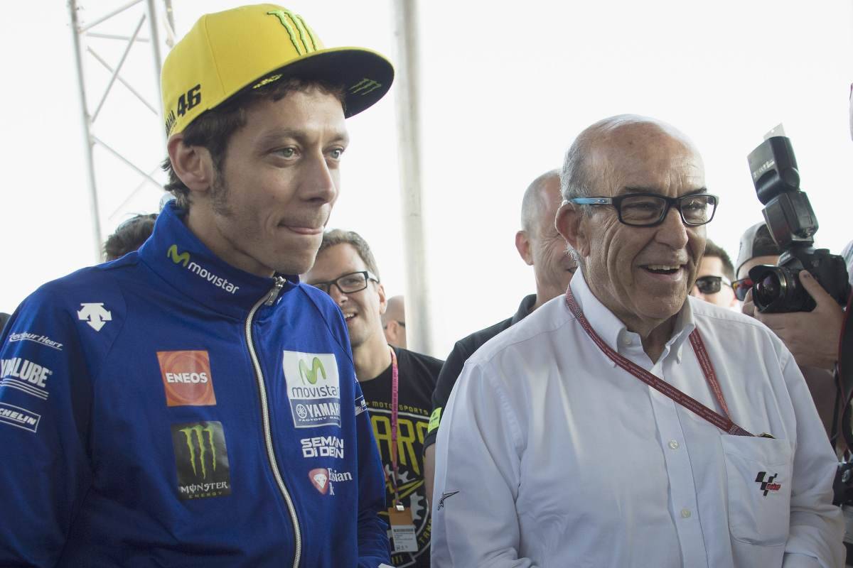 Valentino Rossi e Carmelo Ezpeleta