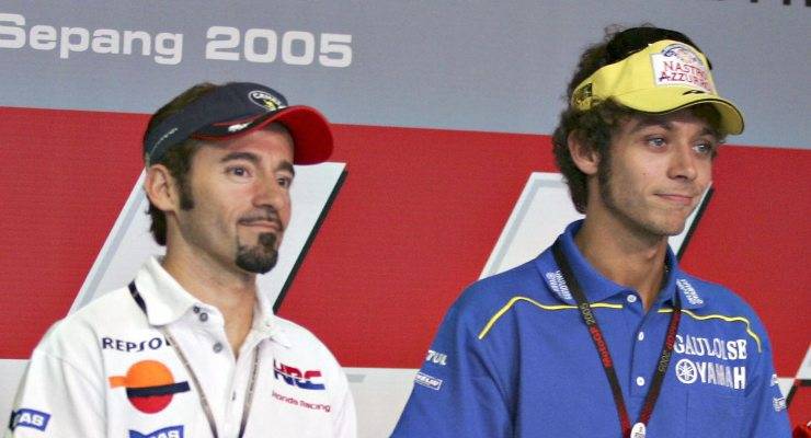 Valentino Rossi e Max Biaggi