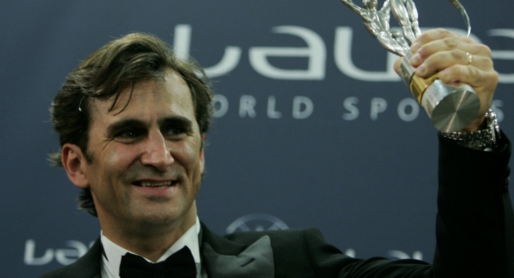 Alex Zanardi al premio Laureus (Getty Images)