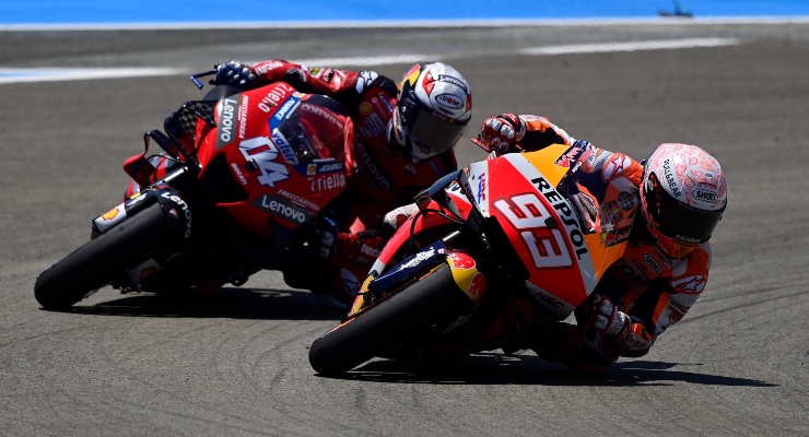 Andrea Dovizioso e Marc Marquez (Getty Images)