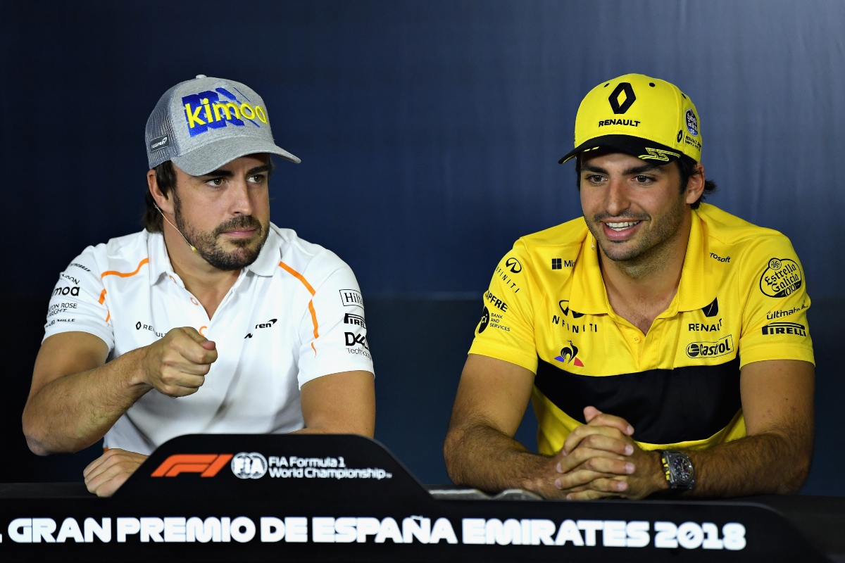 Fernando Alonso e Carlos Sainz Jr. (Getty Images)