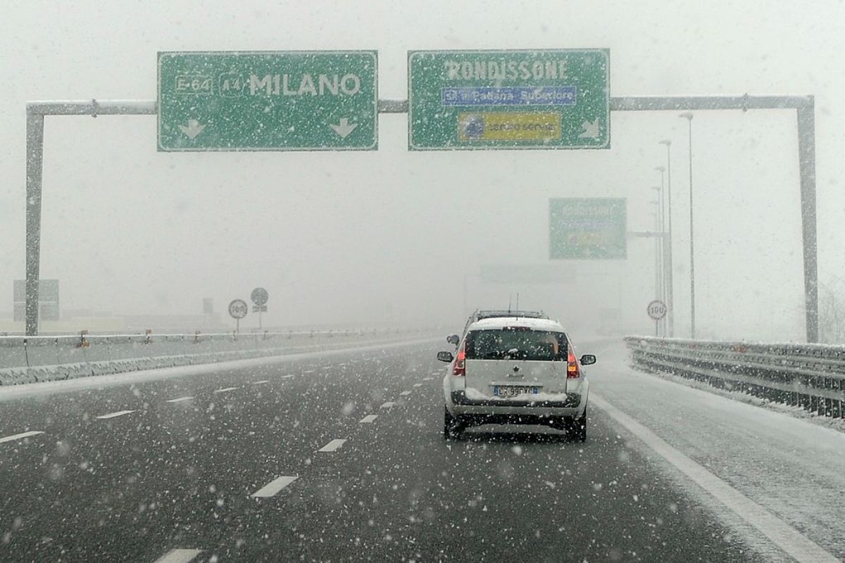 Neve in autostrada