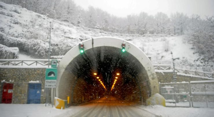 Neve in autostrada