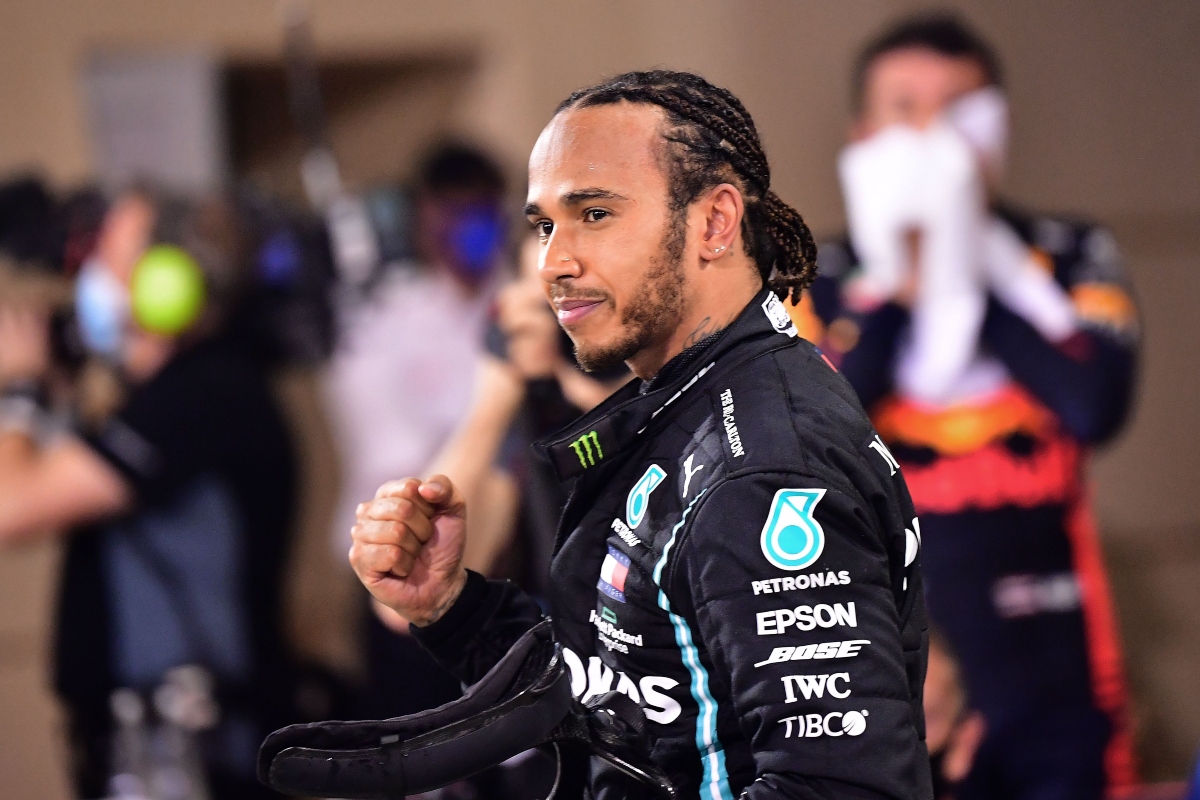 Lewis Hamilton a fine Gran Premio (Getty Images)