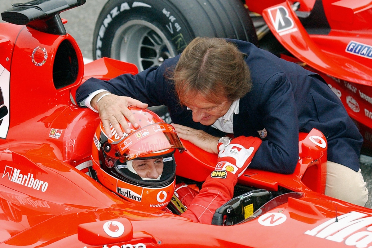 Luca Cordero di Montezemolo e Michael Schumacher (Getty Images)