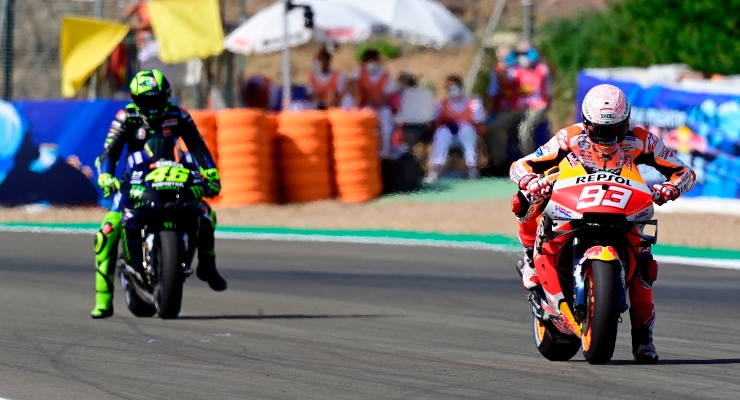 Marc Marquez e Valentino Rossi (Getty Images)