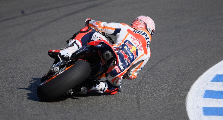 Marc Marquez in pista con la Honda (Getty Images)