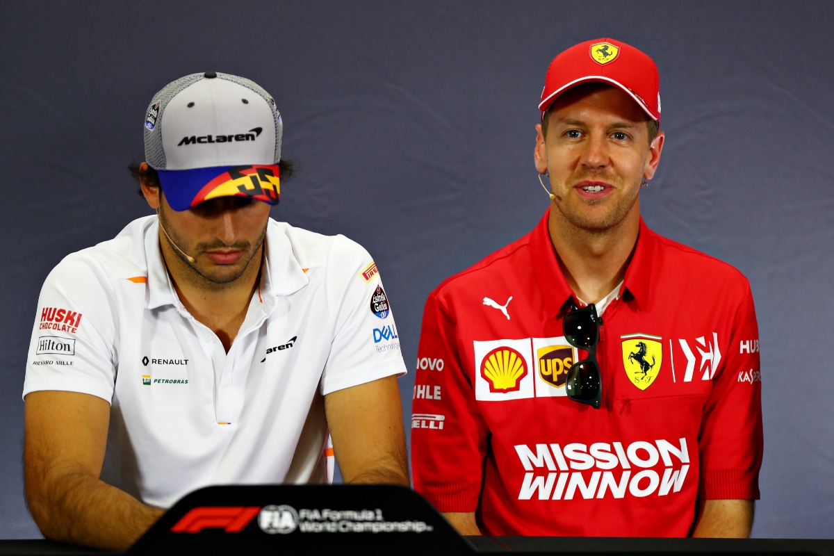 Sebastian Vettel e Carlos Sainz Jr. (Getty Images)