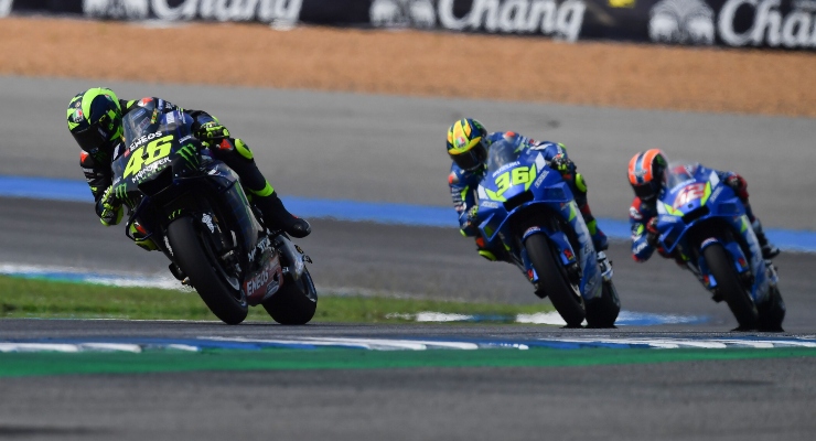 Valentino Rossi, Joan Mir e Alex Rins (Getty Images)