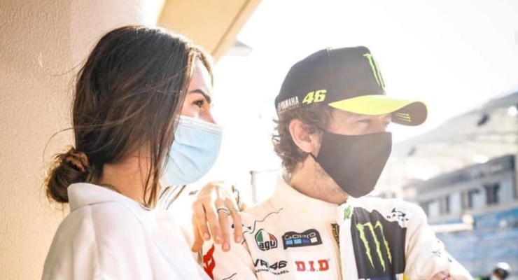 Valentino Rossi e Francesca Sofia Novello (Facebook)