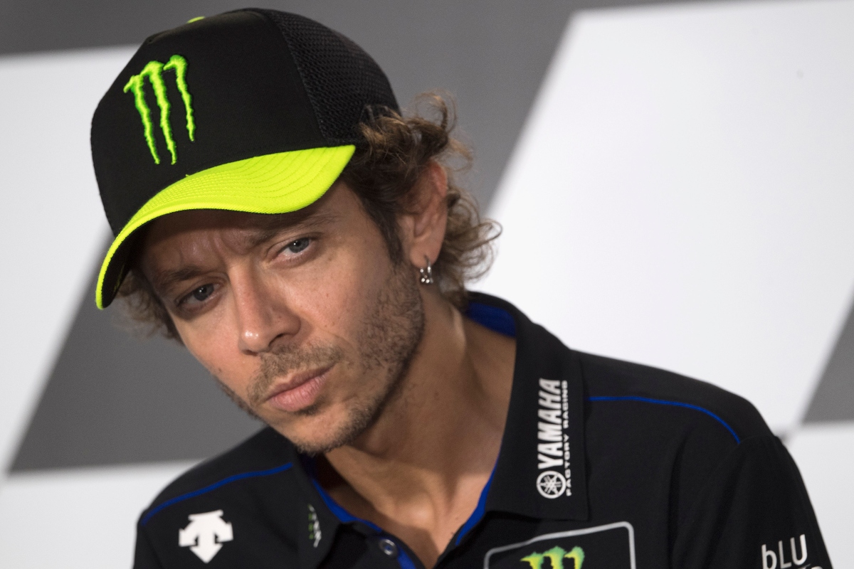 Valentino Rossi in conferenza stampa (Getty Images)