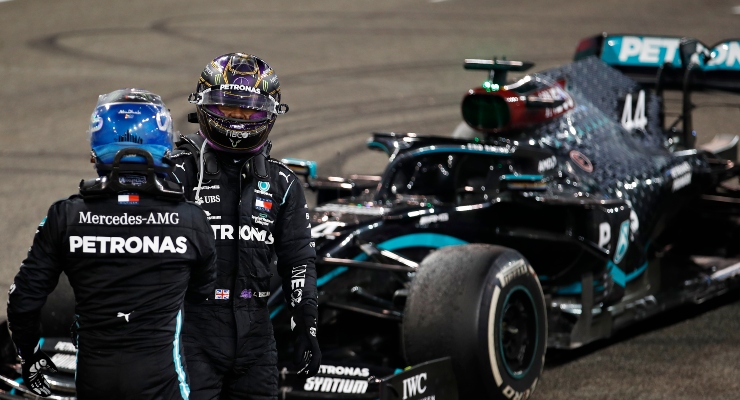 Valtteri Bottas e Lewis Hamilton (Getty Images)