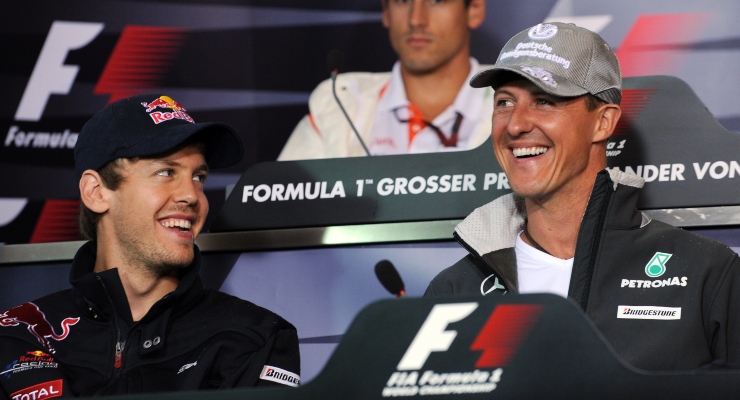 Vettel e Schumacher (Getty Images)