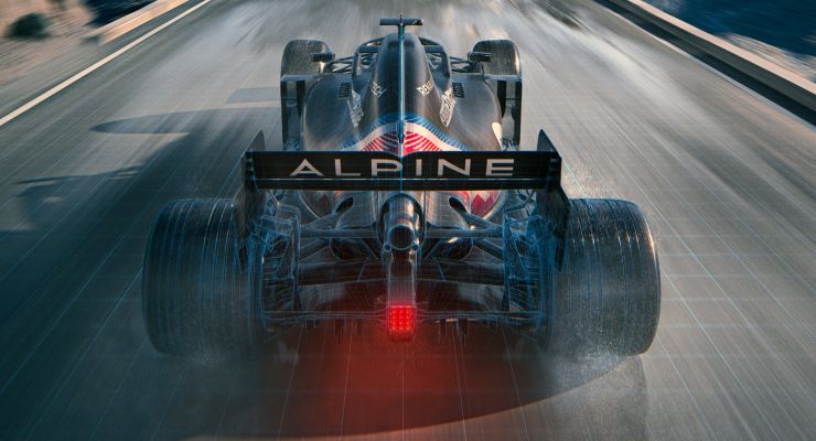 La livrea della monoposto Alpine di Formula 1