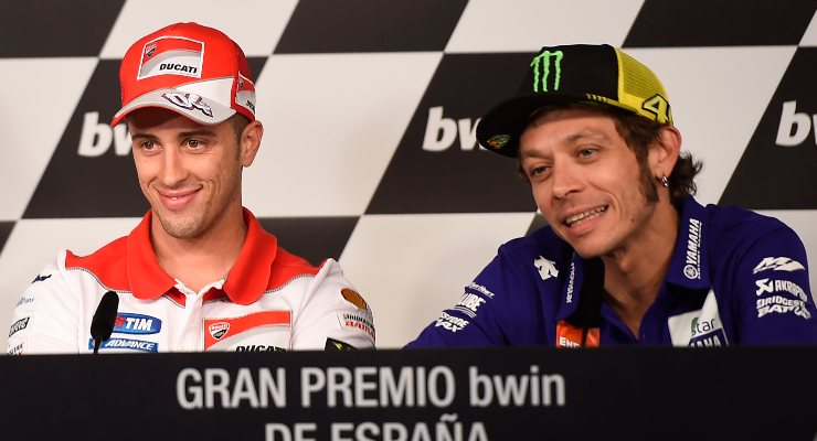 Andrea Dovizioso e Valentino Rossi