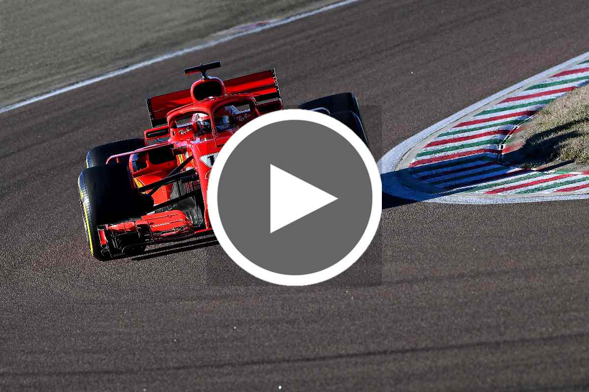 Charles Leclerc in pista nei test di Fiorano