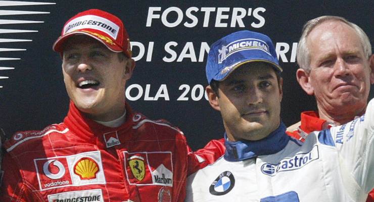 Michael Schumacher e Juan Pablo Montoya