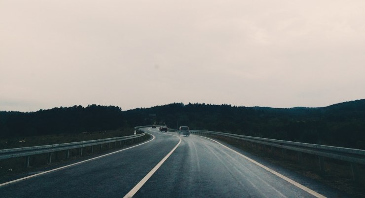 Pioggia in autostrada