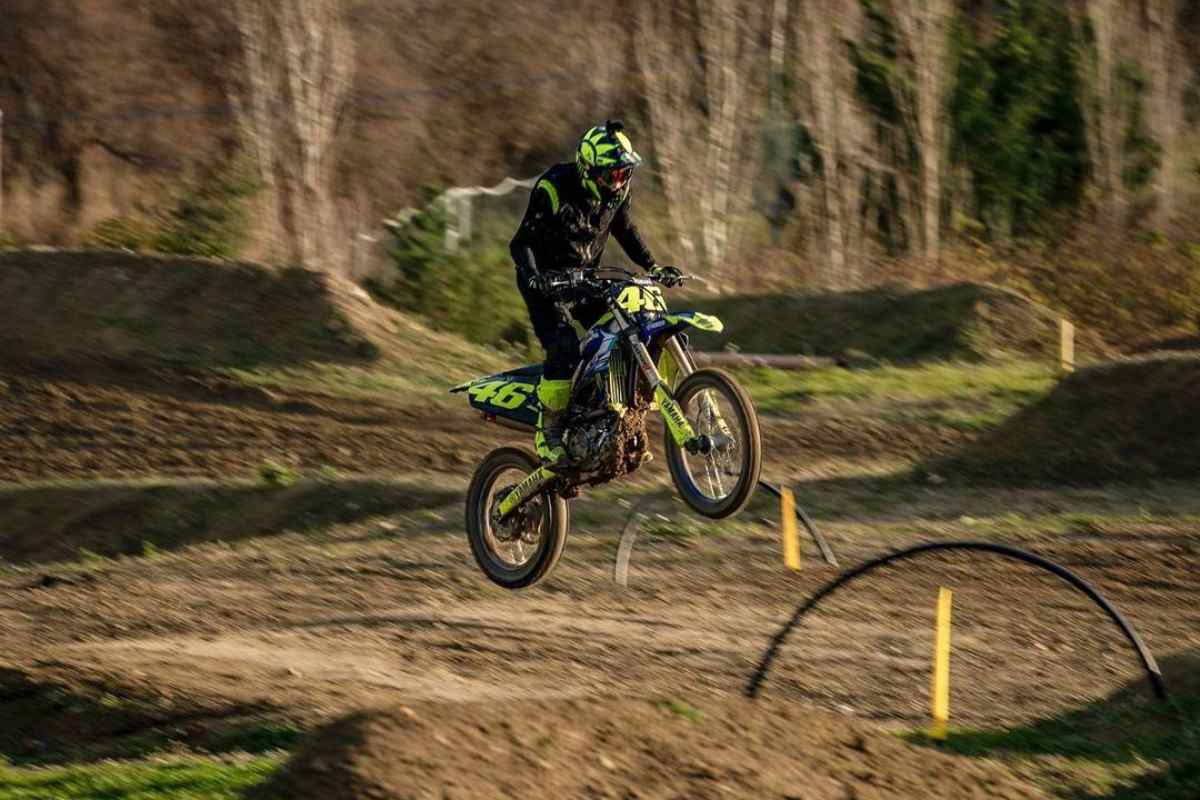 Valentino Rossi in motocross al Ranch