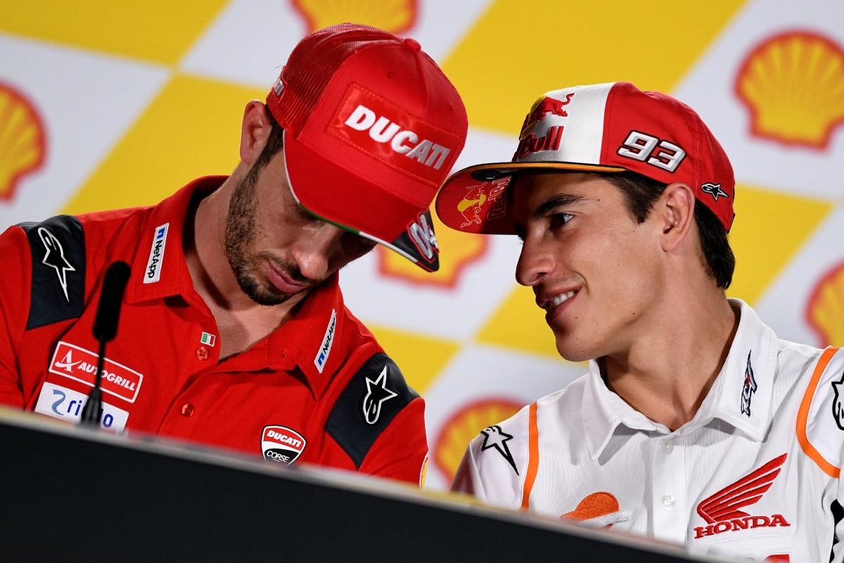 Andrea Dovizioso e Marc Marquez (Getty Images)