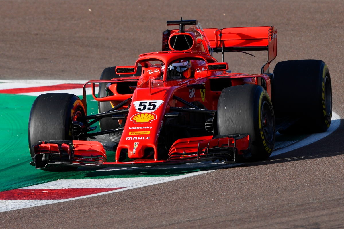 Carlos Sainz Jr. in pista con la Ferrari (Getty Images)