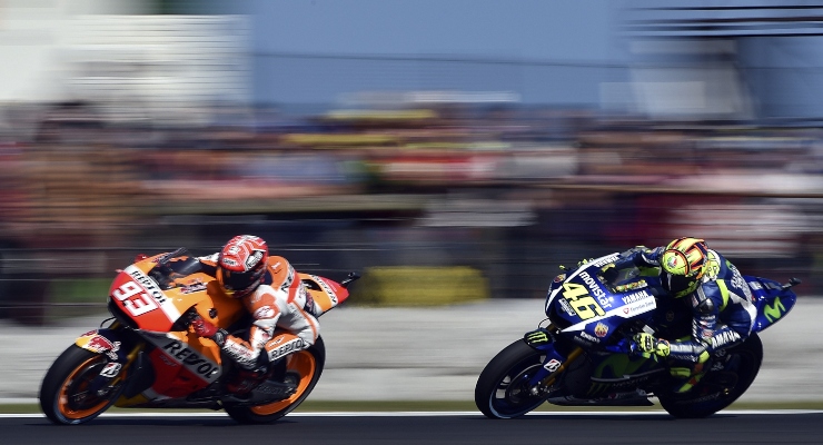 Marc Marquez e Valentino Rossi (Getty Images)