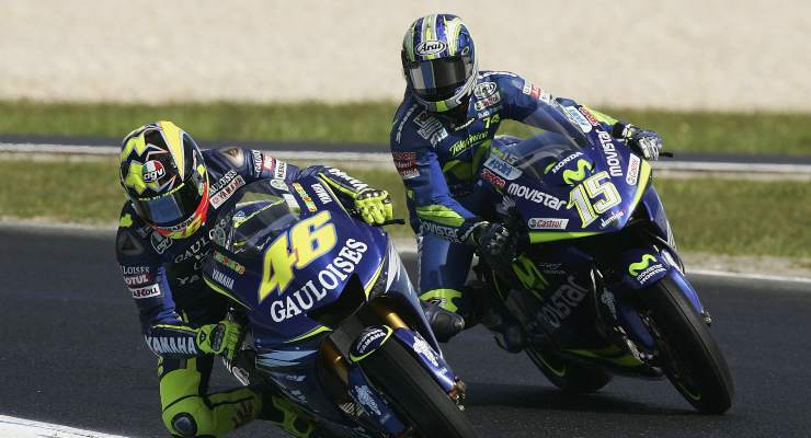 Valentino Rossi e Gibernau (Getty Images)