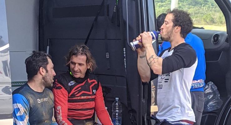 Andrea Dovizioso durante la settimana di allenamento del Sardinia Training Camp di motocross in Sardegna