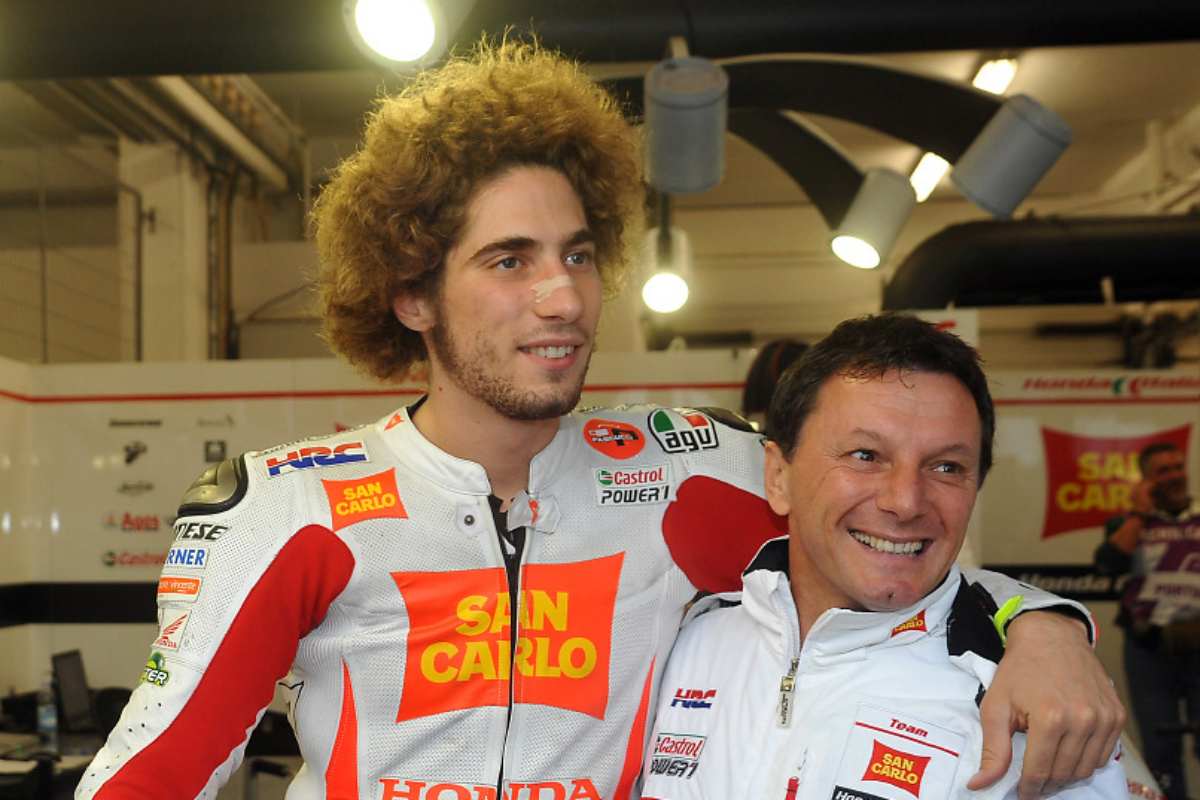 Fausto Gresini con Marco Simoncelli