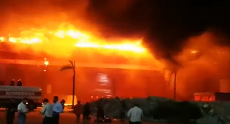 L'incendio alla pista di Termas de Rio Hondo