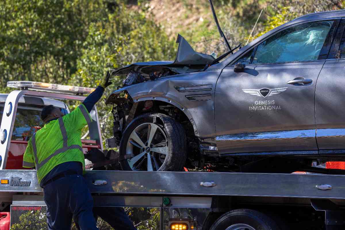 Il Suv Genesis incidentato di Tiger Woods