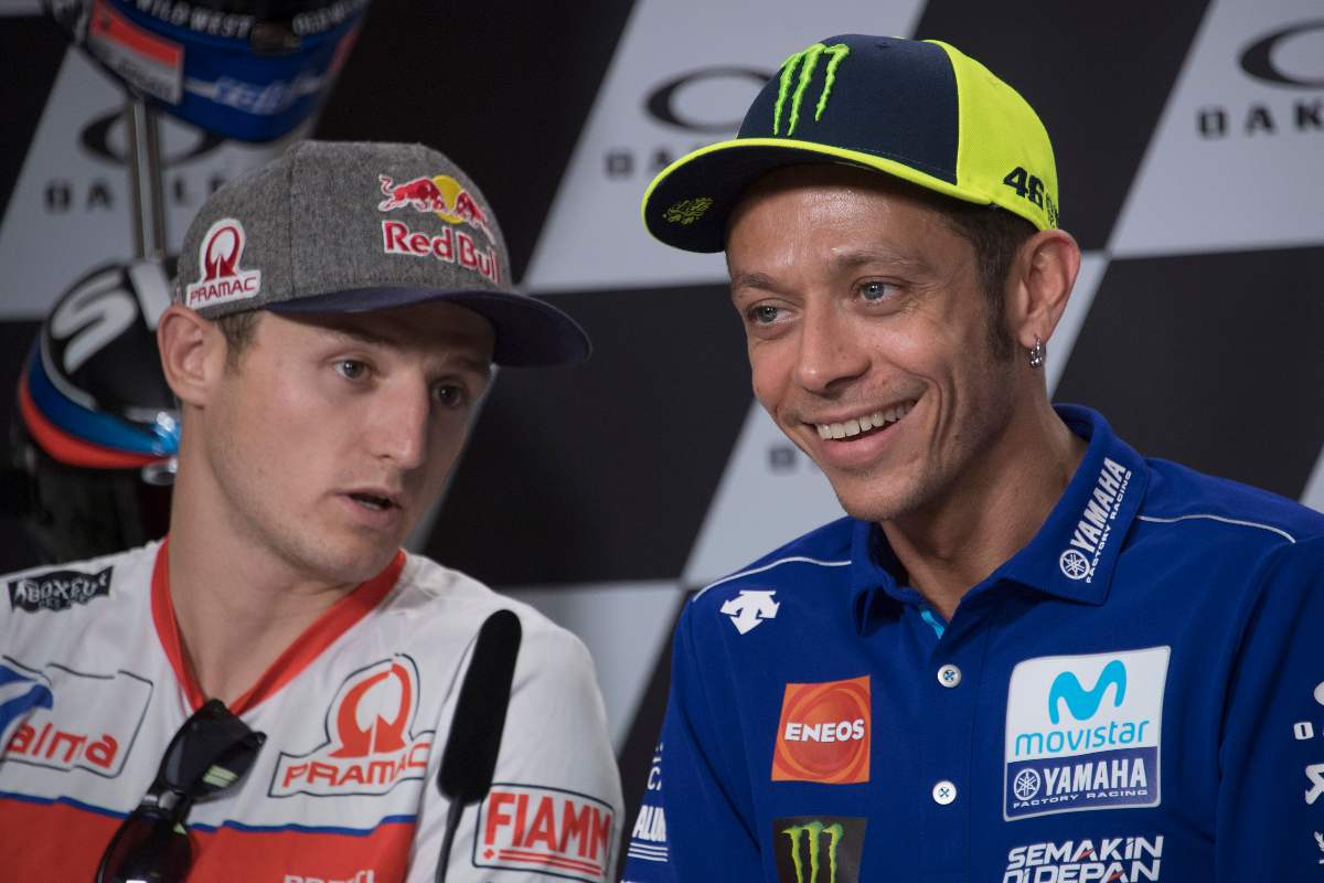 Jack Miller con Valentino Rossi